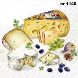 Cheese selection servet 33x33cm