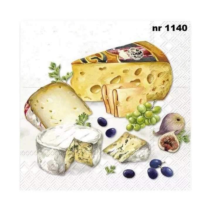 Cheese selection servet 33x33cm