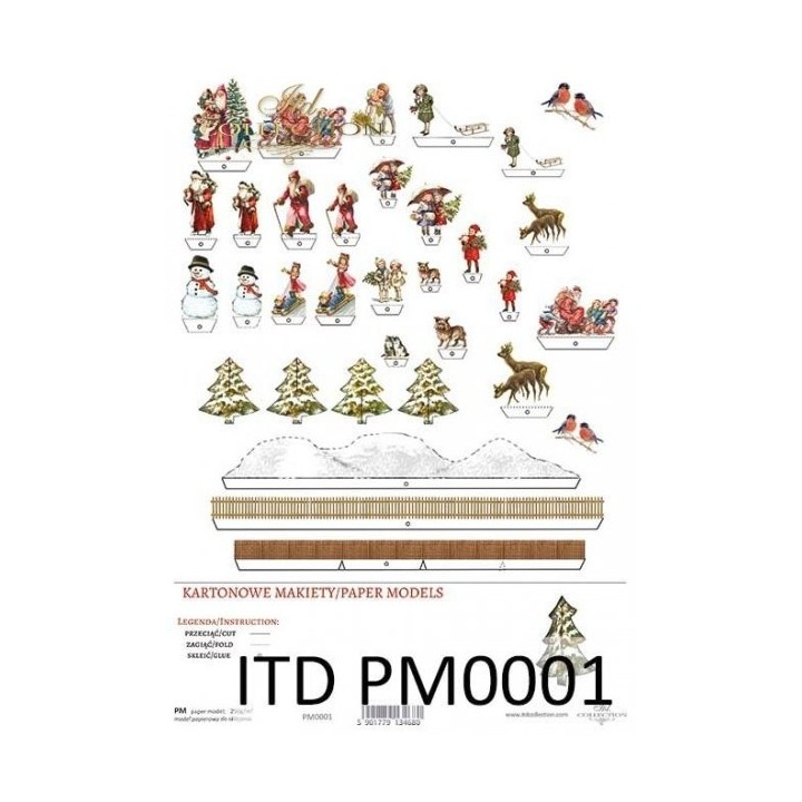 uitknipmodel van papier PM-0001
