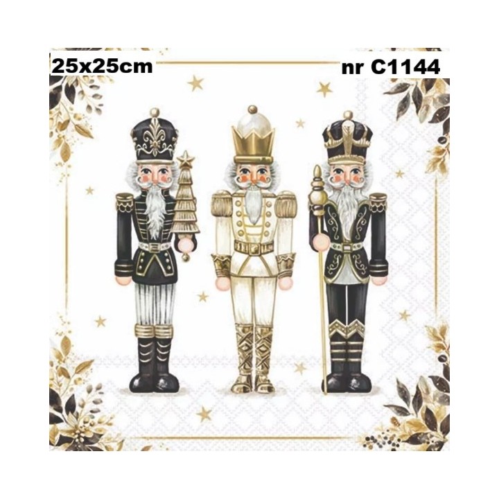 Royal nutcrackers servet 25x25cm
