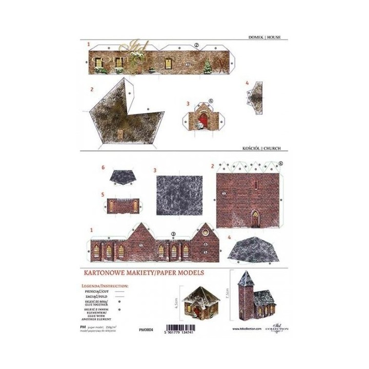 uitknipmodel van papier PM-0004