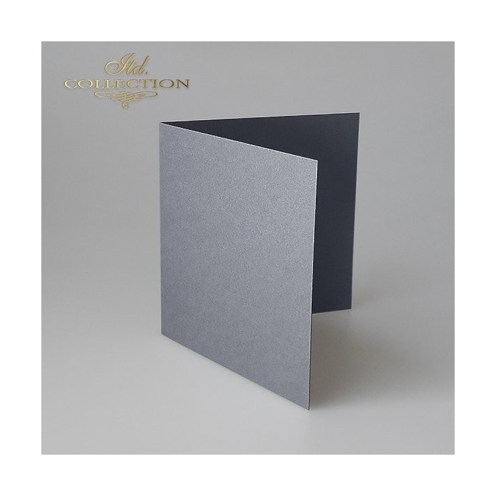 Kaartbasis BDK-028 * iriserende donkerzilveren kleur