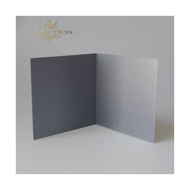 Kaartbasis BDK-028 * iriserende donkerzilveren kleur