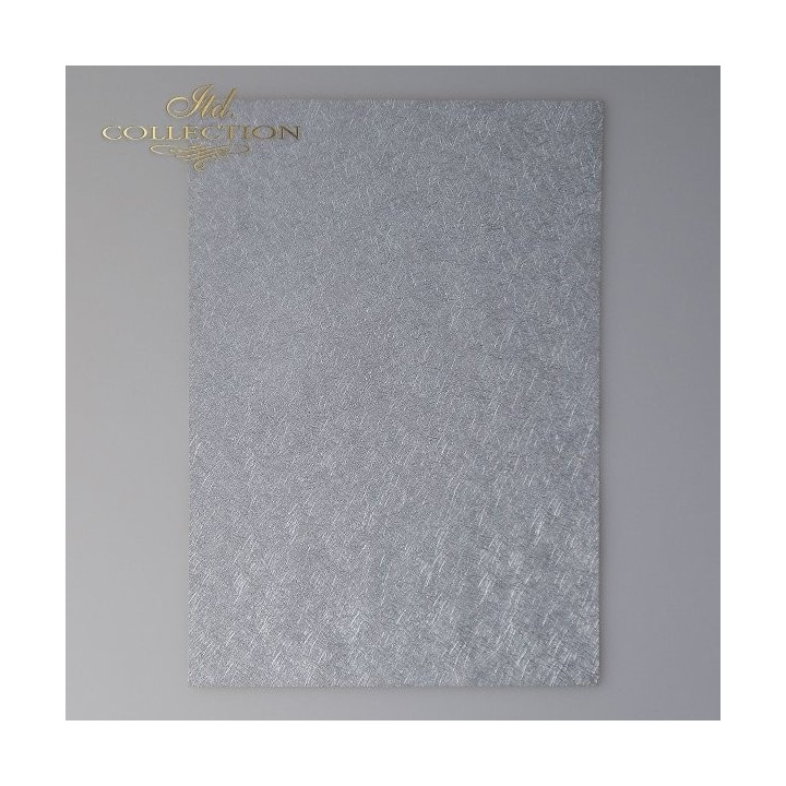 Speciaal papier voor scrapbooking PSS039 - structuurpapier - zilverkleurig A4