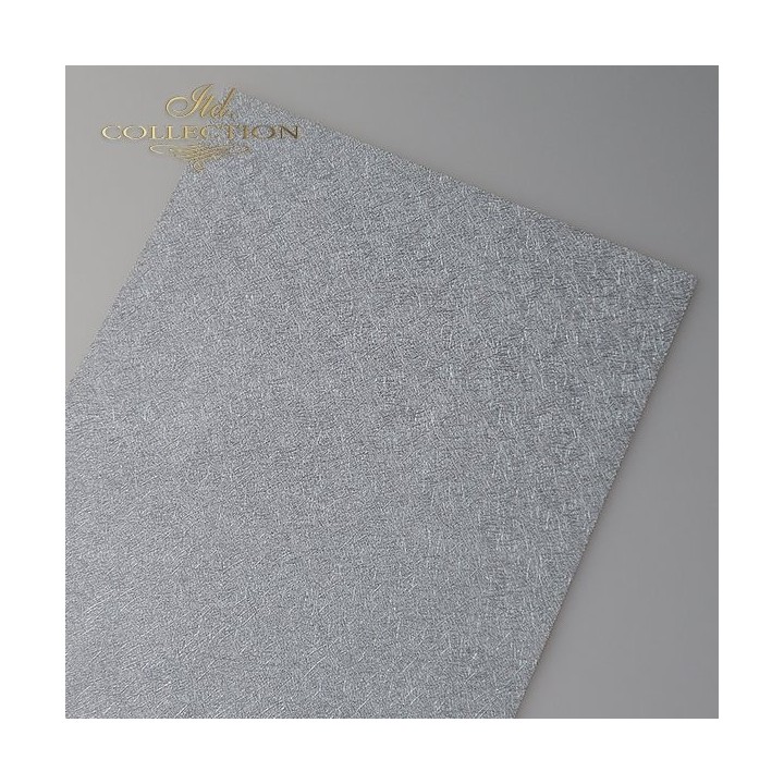 Speciaal papier voor scrapbooking PSS039 - structuurpapier - zilverkleurig A4