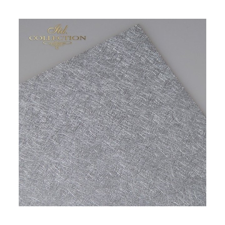 Speciaal papier voor scrapbooking PSS039 - structuurpapier - zilverkleurig A4