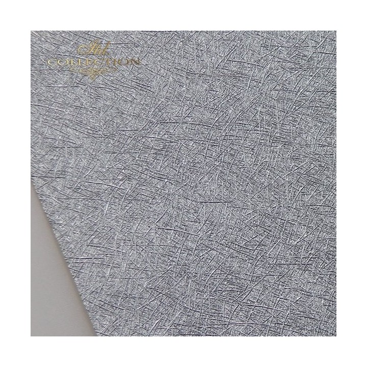 Speciaal papier voor scrapbooking PSS039 - structuurpapier - zilverkleurig A4