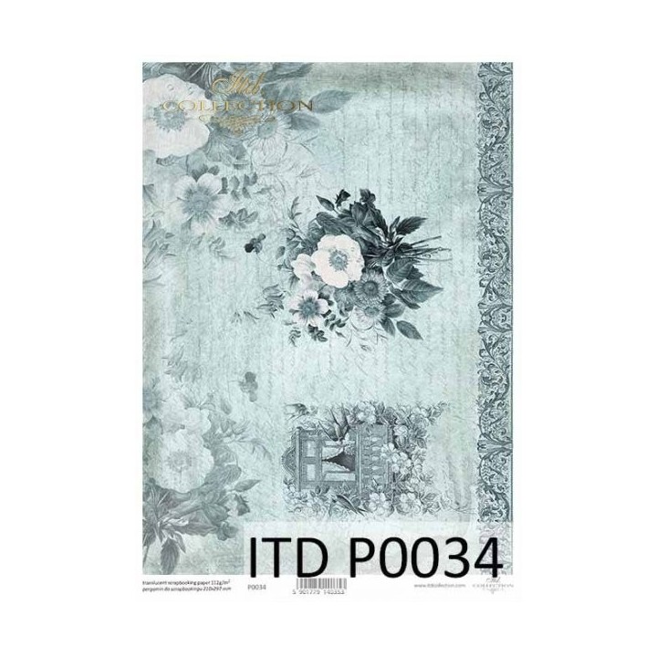 Doorzichtig scrapbookpapier P0034