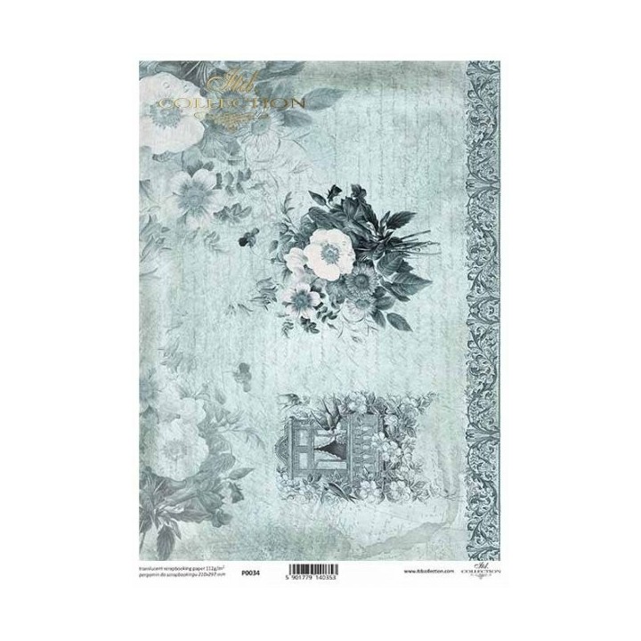 Doorzichtig scrapbookpapier P0034