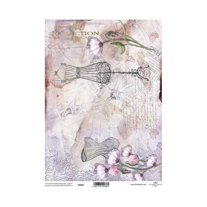 Doorzichtig scrapbookpapier P0035
