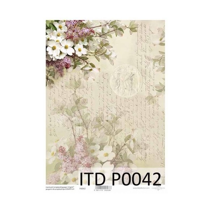 Translucent scrapbookingpapier P0042