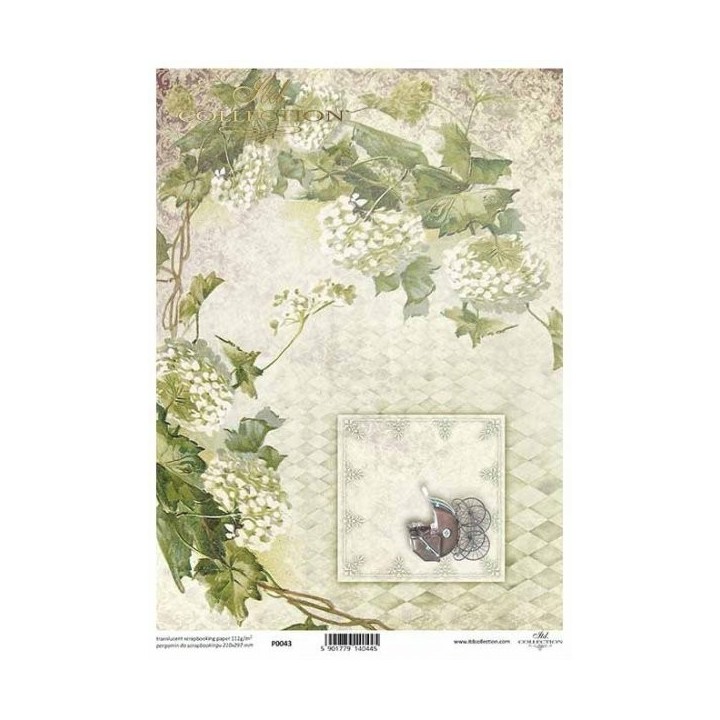 Doorzichtig scrapbookpapier P0043