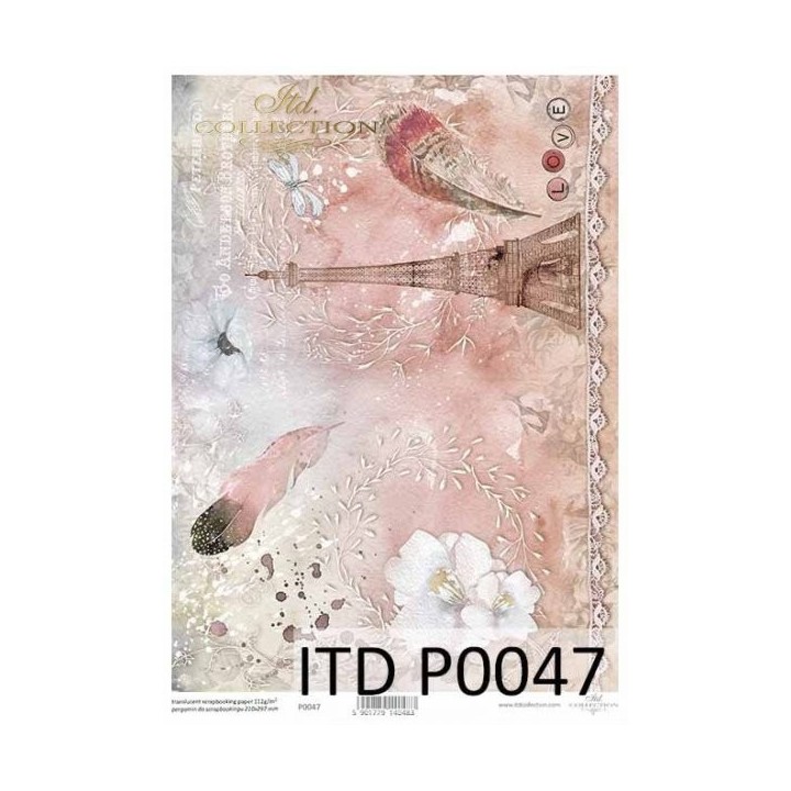Translucent scrapbookingpapier P0047