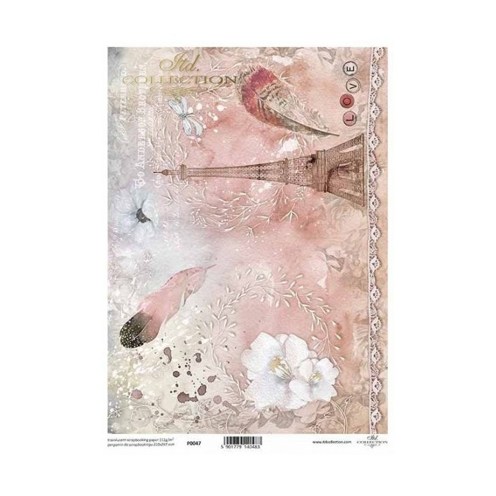 Translucent scrapbookingpapier P0047