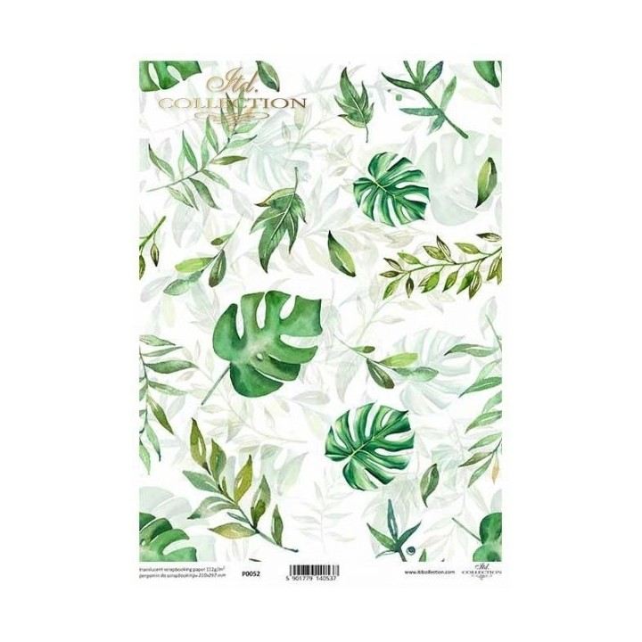 Translucent scrapbookingpapier P0052 Tropical Dreams