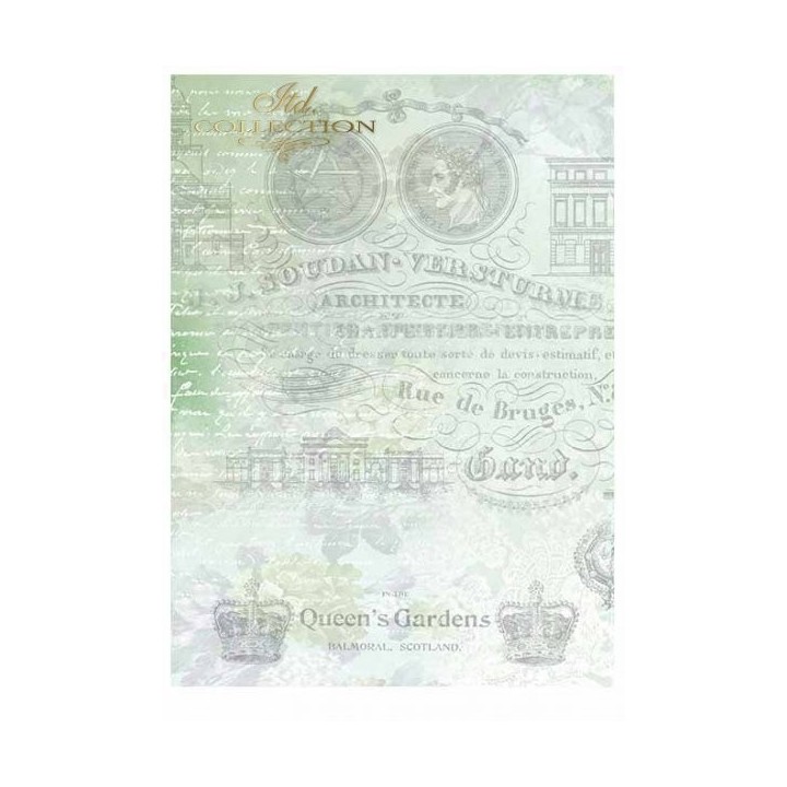 Scrapbookingpapier SCRAP-007 ''Retro reizen''