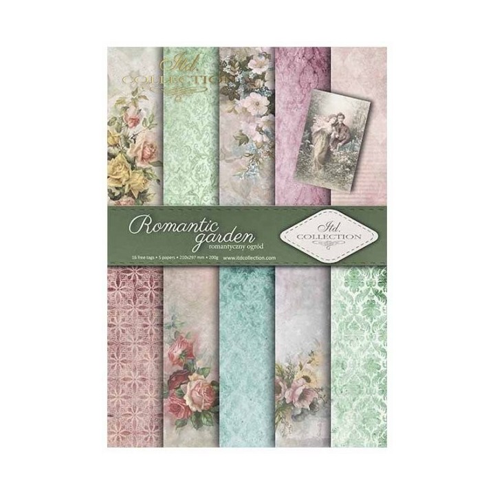 Scrapbookingpapier SCRAP-009 ''Romantische tuin''