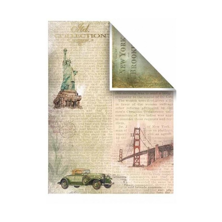 Scrapbookingpapier SCRAP-010 ''Oude auto's''
