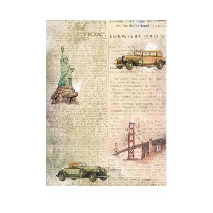 Scrapbookingpapier SCRAP-010 ''Oude auto's''