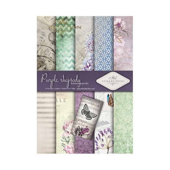 Scrapbookingpapier SCRAP-013 ''Purple rhapsody''