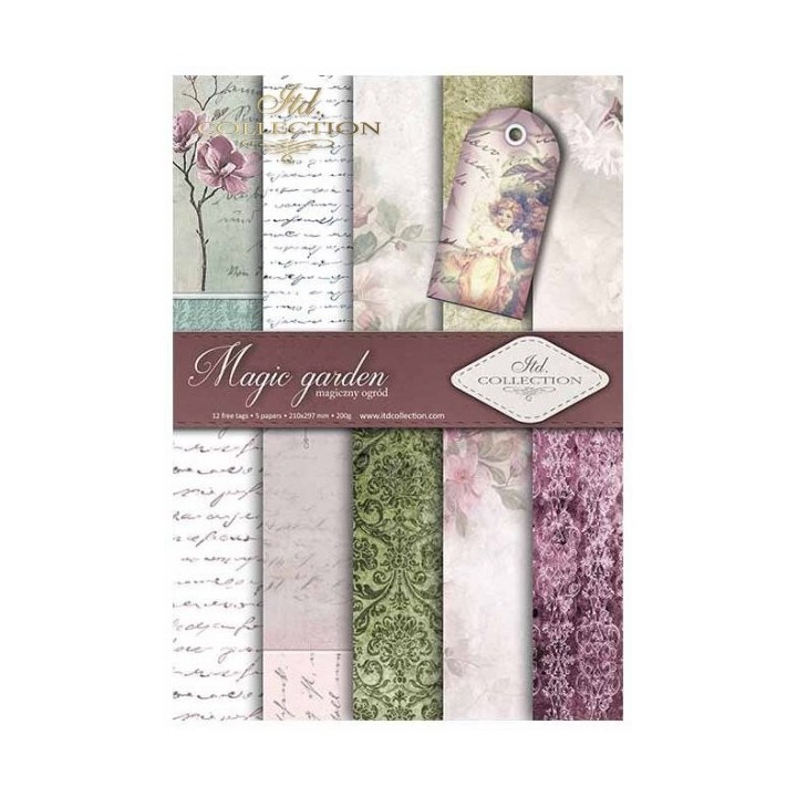 Scrapbookingpapier SCRAP-014 ''Magic Garden''