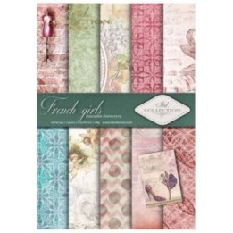 Scrapbookingpapier SCRAP-015 ''Franse meisjes''