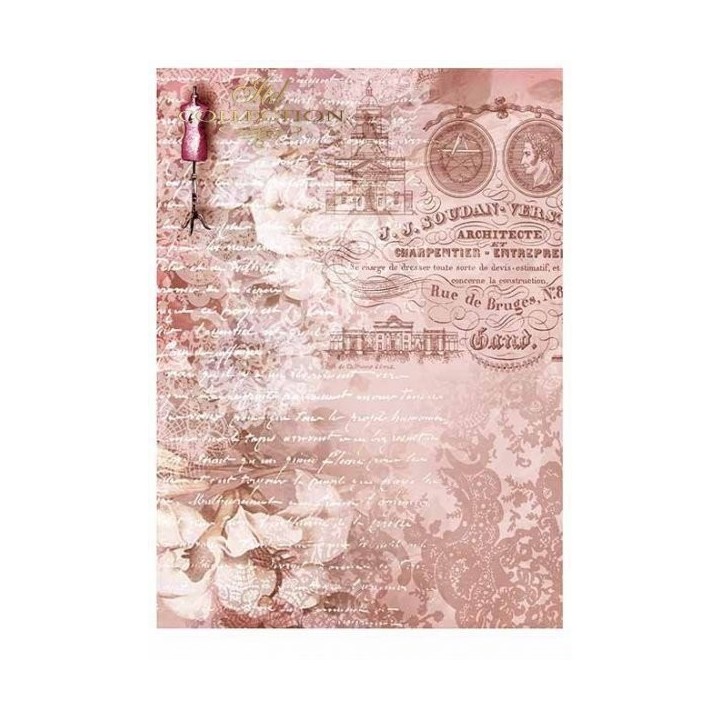 Scrapbookingpapier SCRAP-015 ''Franse meisjes''