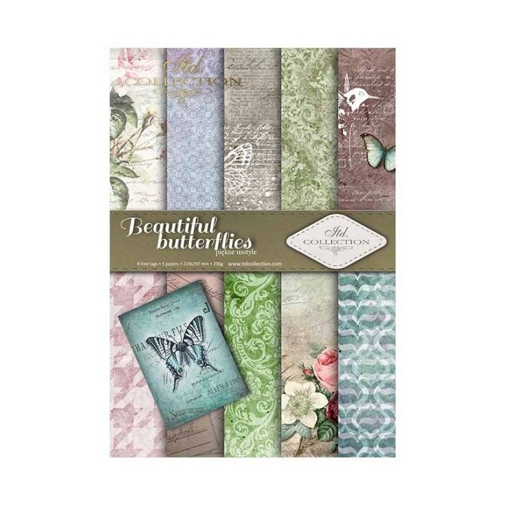 Scrapbookingpapier SCRAP-016 ''prachtige vlinders''
