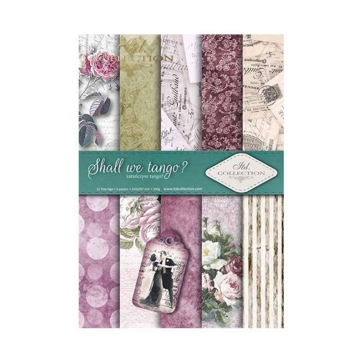 Scrapbookingpapier SCRAP-017 ''Zullen we tango dansen?''