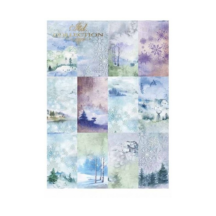 Scrapbookingpapier SCRAP-018 ''Winterdieren''