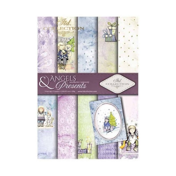 Scrapbookingpapier SCRAP-022 ''Engelen & Cadeautjes''