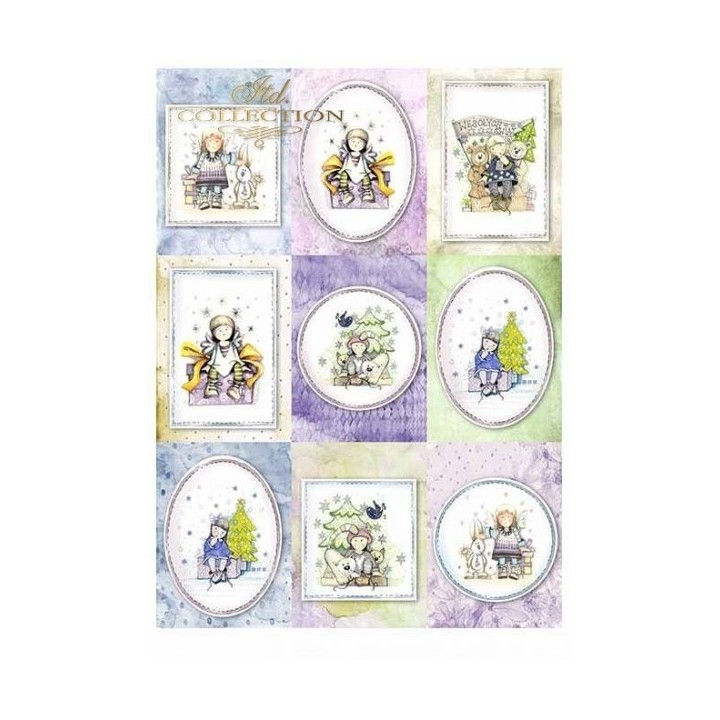 Scrapbookingpapier SCRAP-022 ''Engelen & Cadeautjes''