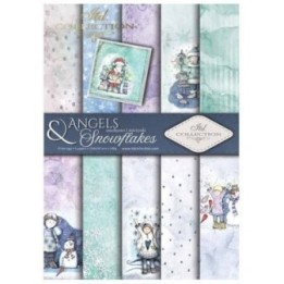 Scrapbookingpapier SCRAP-023 ''Engelen en sneeuwvlokken''
