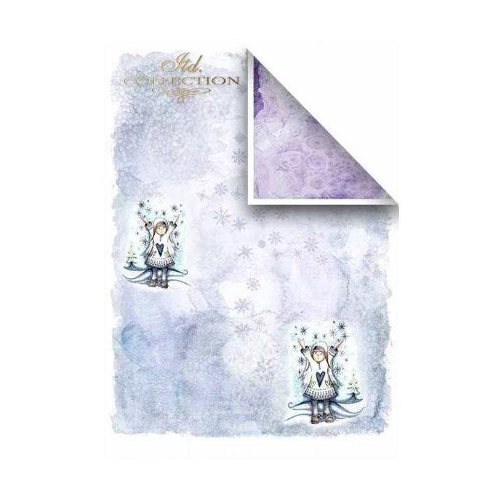 Scrapbookingpapier SCRAP-023 ''Engelen en sneeuwvlokken''