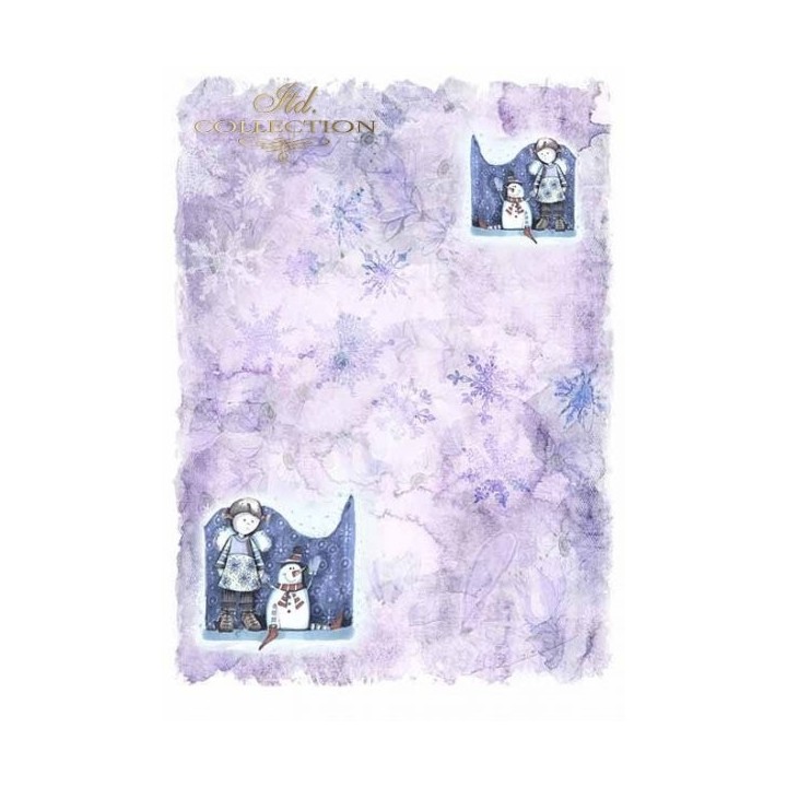 Scrapbookingpapier SCRAP-023 ''Engelen en sneeuwvlokken''