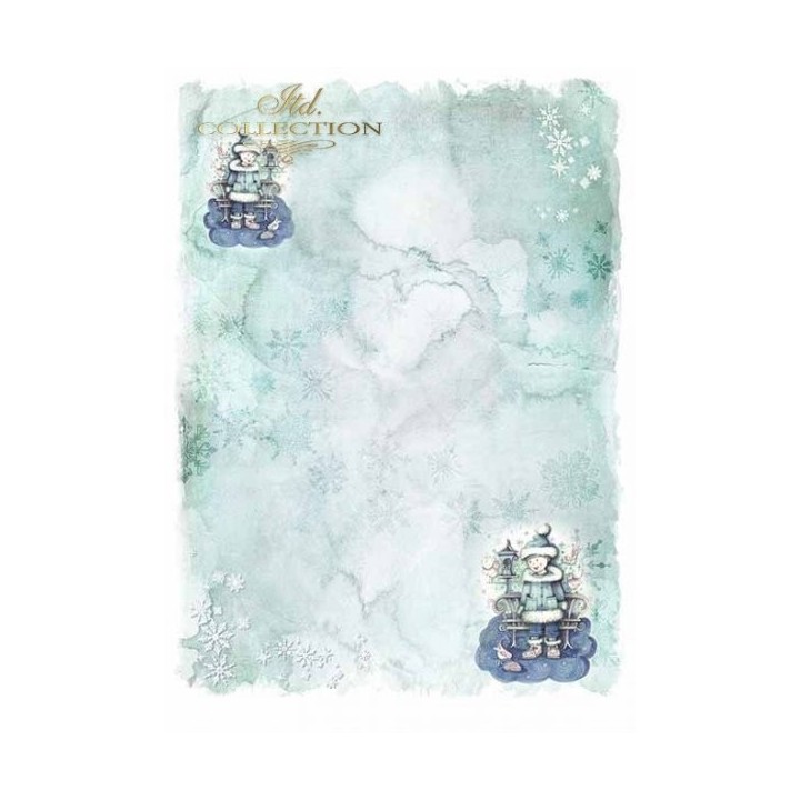 Scrapbookingpapier SCRAP-023 ''Engelen en sneeuwvlokken''