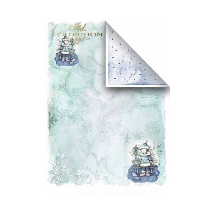 Scrapbookingpapier SCRAP-023 ''Engelen en sneeuwvlokken''