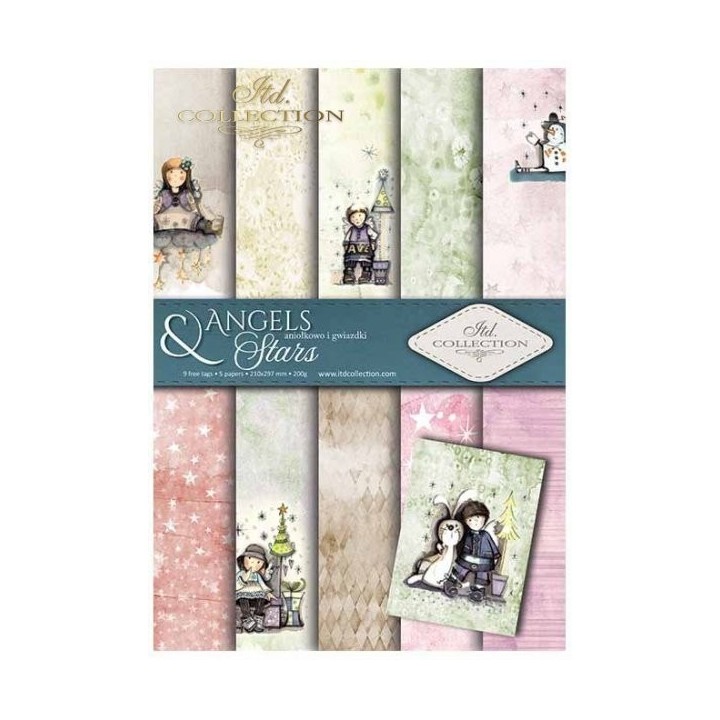 Scrapbookingpapier SCRAP-024 ''Engelen & Sterren''