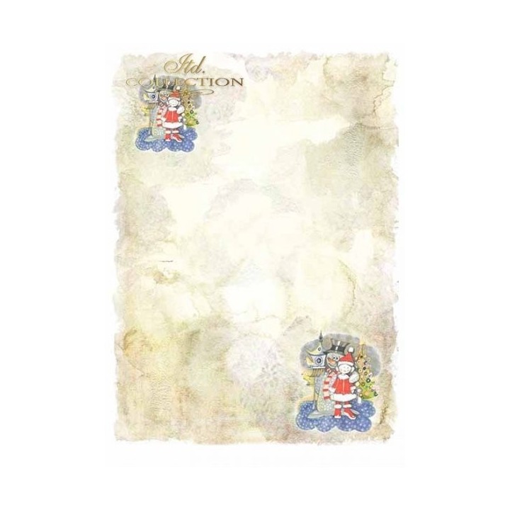 Scrapbookingpapier SCRAP-025 ''Engelen en kerstbomen''