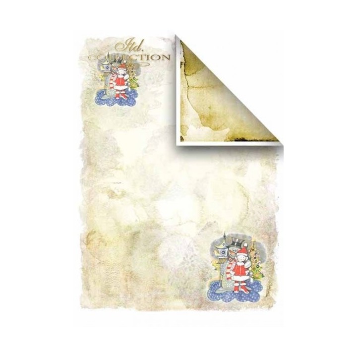 Scrapbookingpapier SCRAP-025 ''Engelen en kerstbomen''