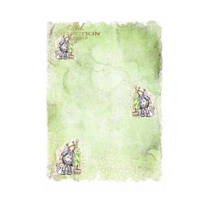 Scrapbookingpapier SCRAP-025 ''Engelen en kerstbomen''