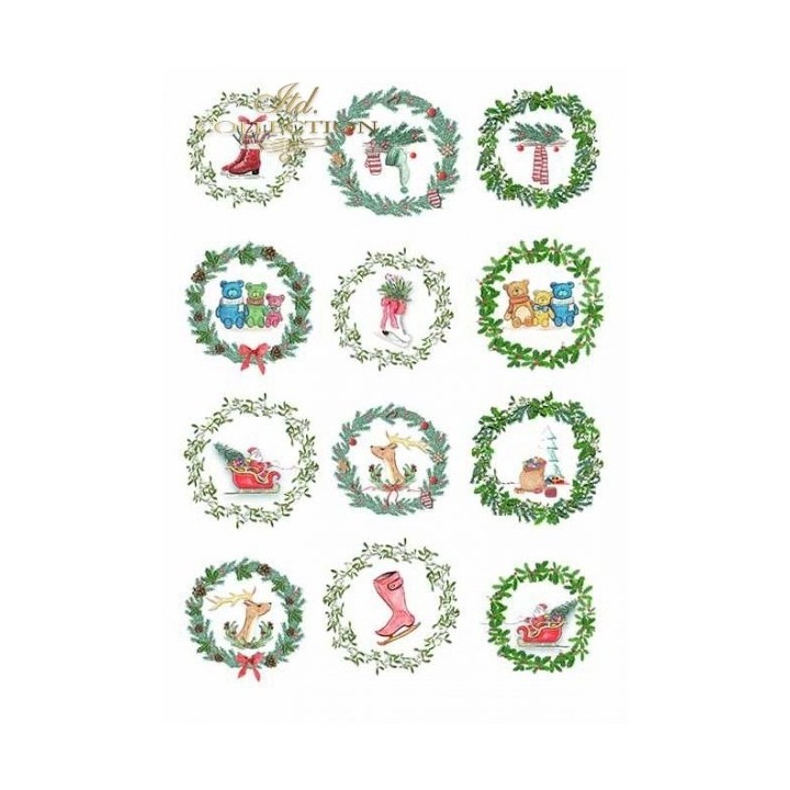Scrapbookingpapier SCRAP-026 ''Kerstspeelgoed''