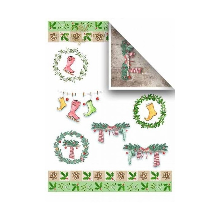 Scrapbookingpapier SCRAP-026 ''Kerstspeelgoed''