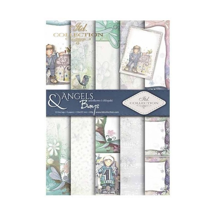 Scrapbookingpapier SCRAP-031 ''Engelen & Jongens''