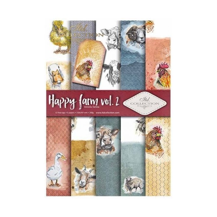 Scrapbookingpapier SCRAP-038 ''Happy farm vol.2''