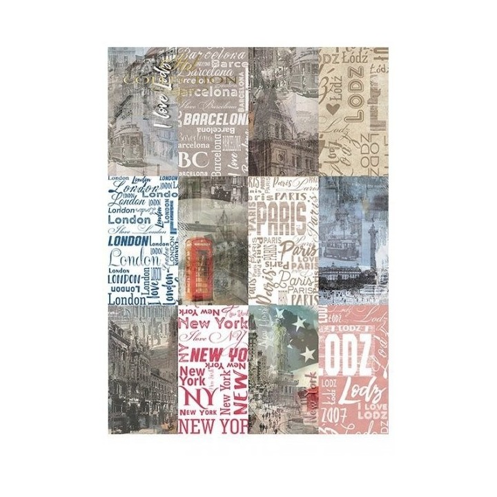 Scrapbookingpapier SCRAP-044 ''Mooie Steden''