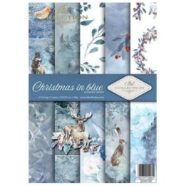 Scrapbookingpapier SCRAP-049 ''Kerst in blauw''