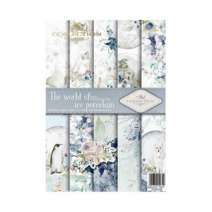 Scrapbookingpapier SCRAP-050 ''De wereld van ijsporselein''