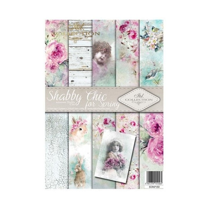 Scrapbookingpapier SCRAP-054 ''Shabby Chic voor de lente''