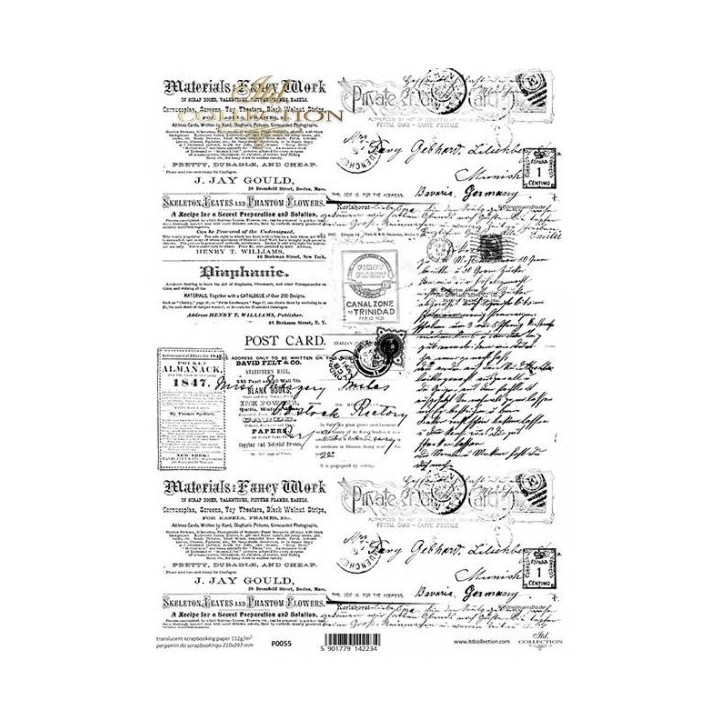Translucent scrapbookpapier P0055